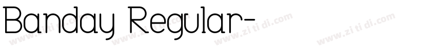 Banday Regular字体转换